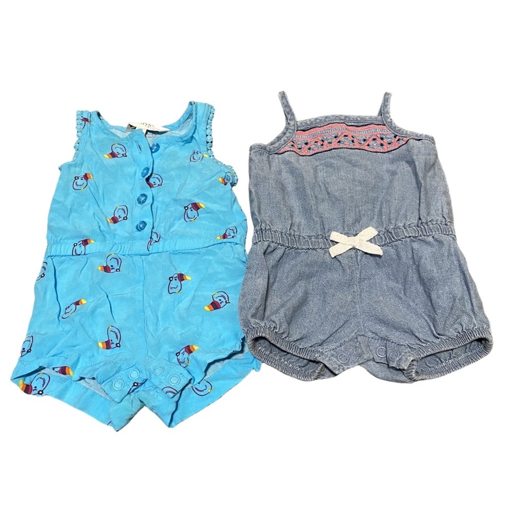 0-3 months Baby Girl Romper Summer Spring Outfit Lot Clothing 4/$20 🛑